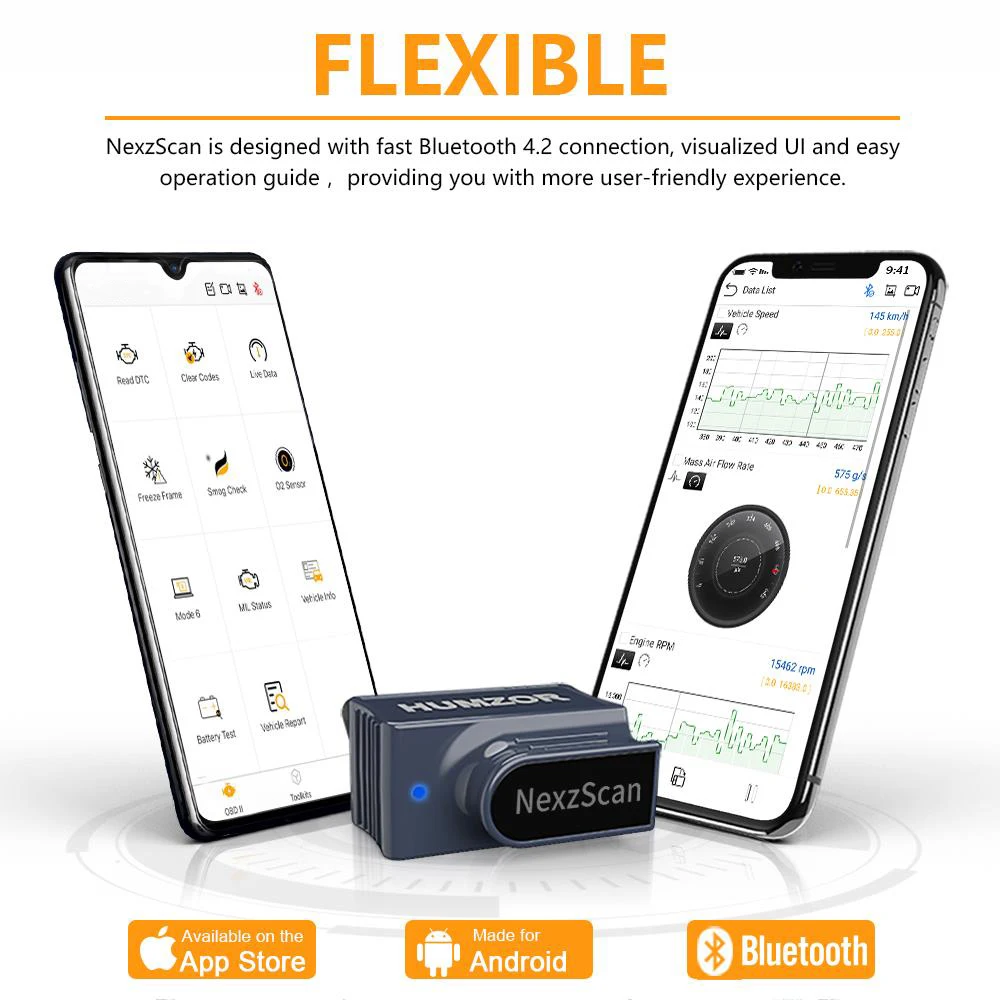 Автомобильный диагностический сканер OBD2 Bluetooth 4 2 для iPhone iPad и Android|Считыватели