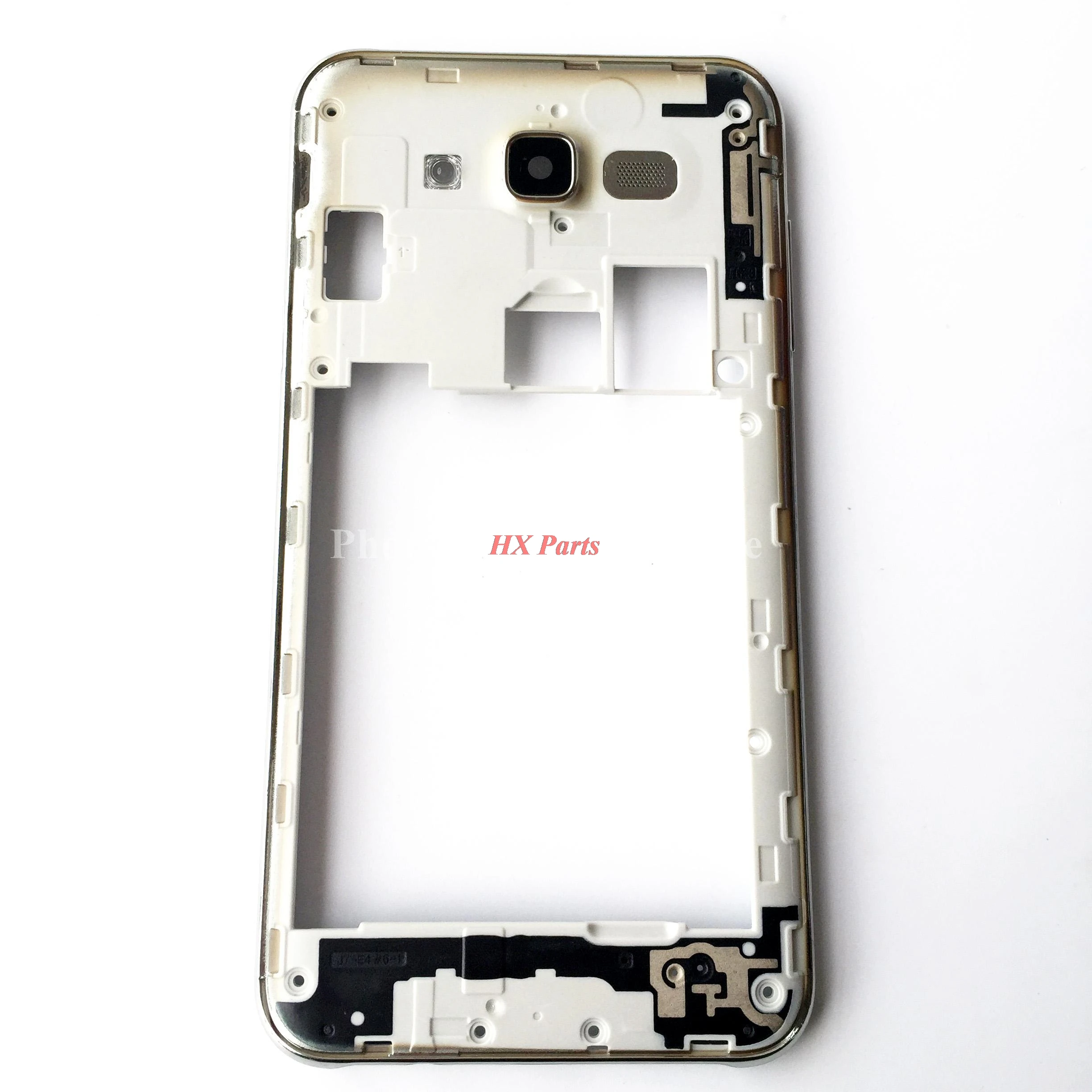 

For Samsung Galaxy J7 J700F Middle Frame Bezel Backplate Housing Case Cover+Side Button+ Camera Lens Replacement Parts