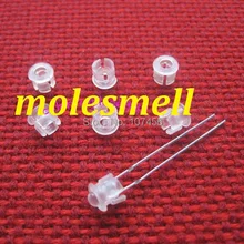 100 шт. 3 мм белый пластик ABS светодиодный корпус под светодиод Панель дисплей 3 мм светодиодный чехол