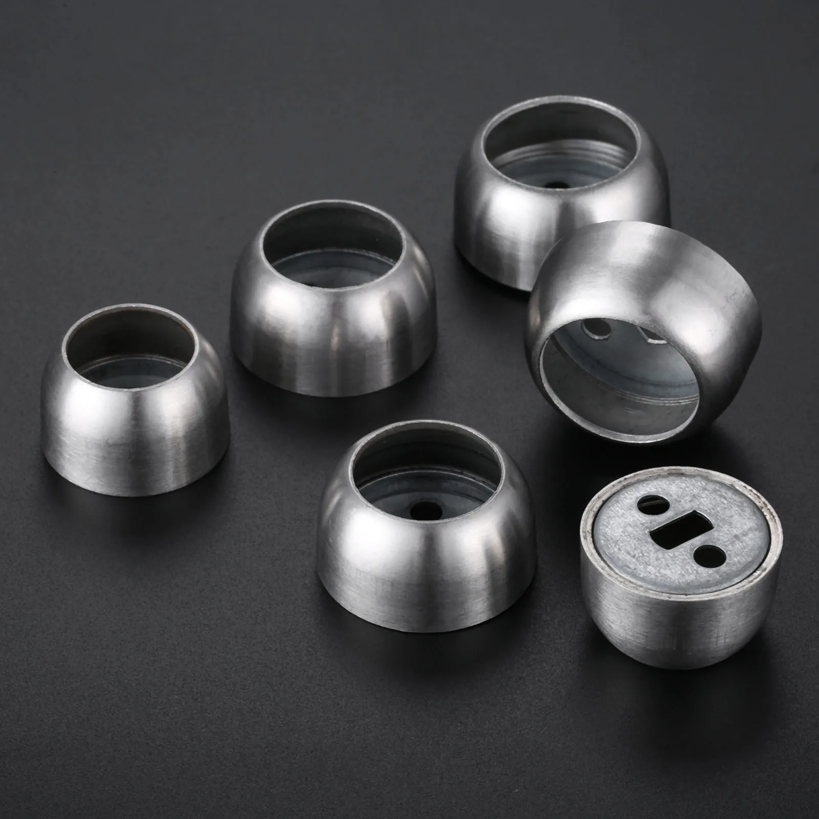 

2Pcs/Set Closet Rod Flange Holder Stainless Steel Wardrobe Flange Seat Clothes Tube Holder Fitting 19mm 22m 25mm