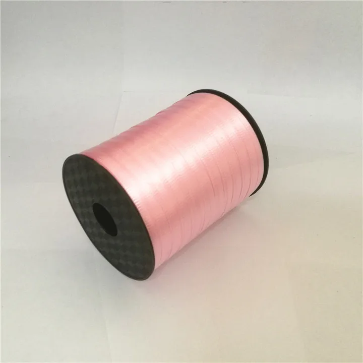 4  5mm Ribbon Embossed Smooth Thread Plastic Wedding Balloon Rope 500yard Satin Ribbon Candy Box Gift Tie Belt Ribbons