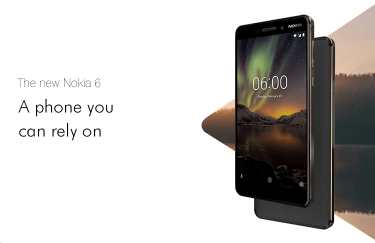 Stock in Europe New NOKIA 6 4GB RAM 64GB ROM Qualcomm Snapdragon 630 2.2GHz Octa Core 5.5 Inch 2.5D IPS Corning Gorilla Glass FHD Screen Dual Camera Android 7.1 4G LTE Smartphone