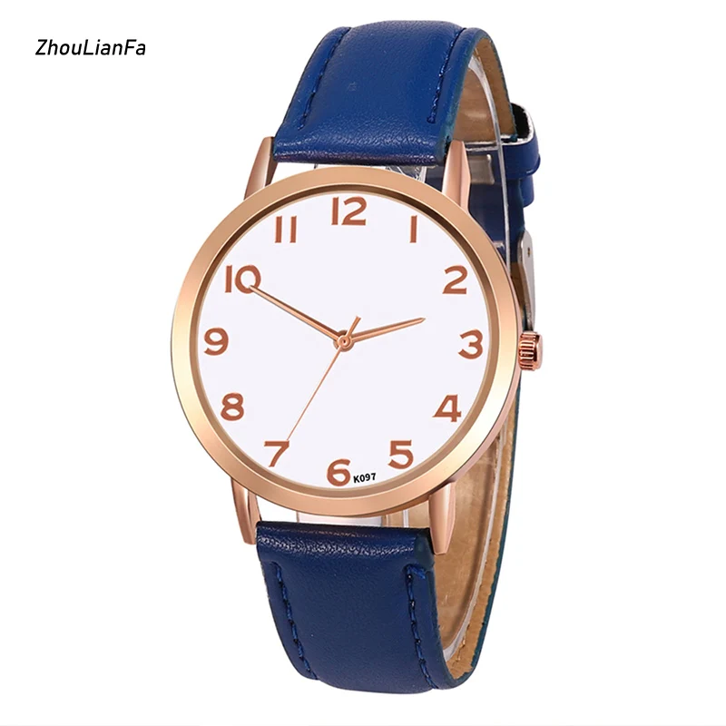 

Casual PU Leather Strap Quartz Watch Women Simple Style Wrist Watches 2019 Elegant Ladies Bracelet Watch White Dial New Arrival
