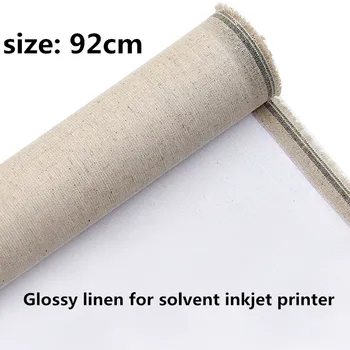 

36in wide Linen inkjet material with glossy coating for Eco solvent printer 92cm