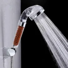 New Adjustable Anion Shower Bath Head High Pressure Stone Stream Handheld Shower Head With Negative Ion Activated Ceramic Balls