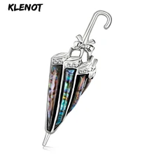 Декоративная брошь в виде зонтика кристалл лук брошь натуральный металл штифты, покрытые оболочкой бриллианты серебряная брошь/булавка на шарф украшение Любовь Подарки