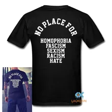 Нет места для гомофобии Сексизм расизм Hate T Shirt брендовая одежда мужские футболки унисекс футболка harajuku Хип Хоп Футболка