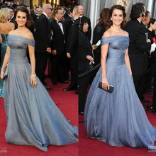 Изготовлено на заказ с плеча Oscard Award новое вечернее шифоновое платье для красной дорожки платья знаменитостей