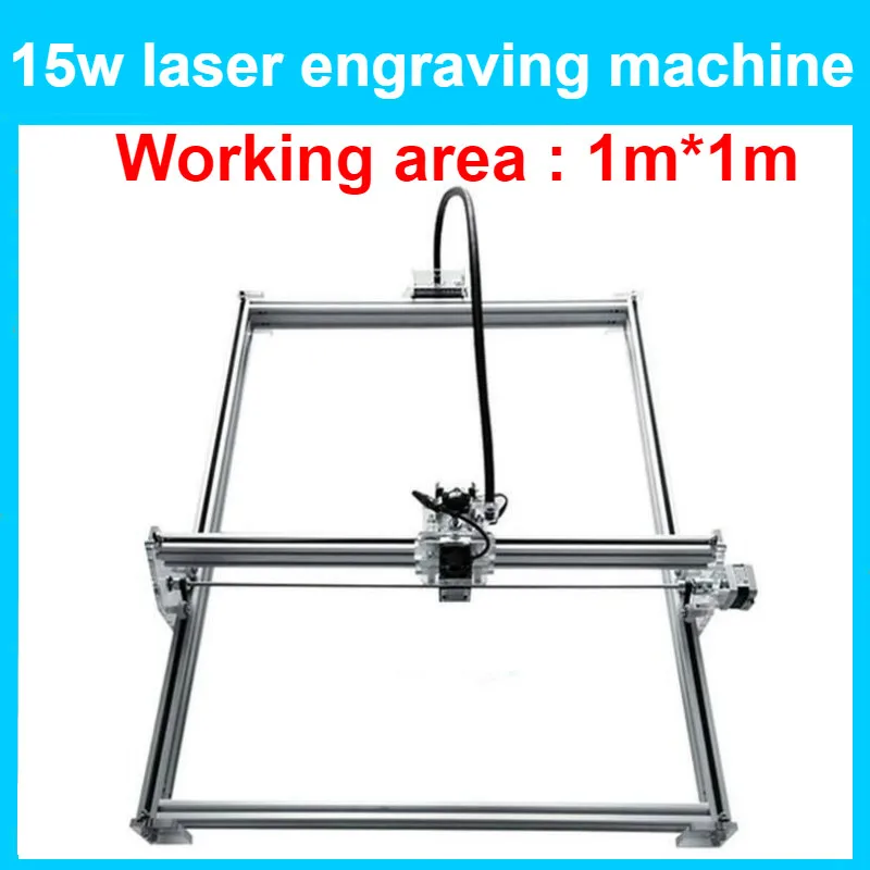 

15w Diy mini laser engraving machine ,laser cutter metal marking machine support English software work size 1*1m laser engraver