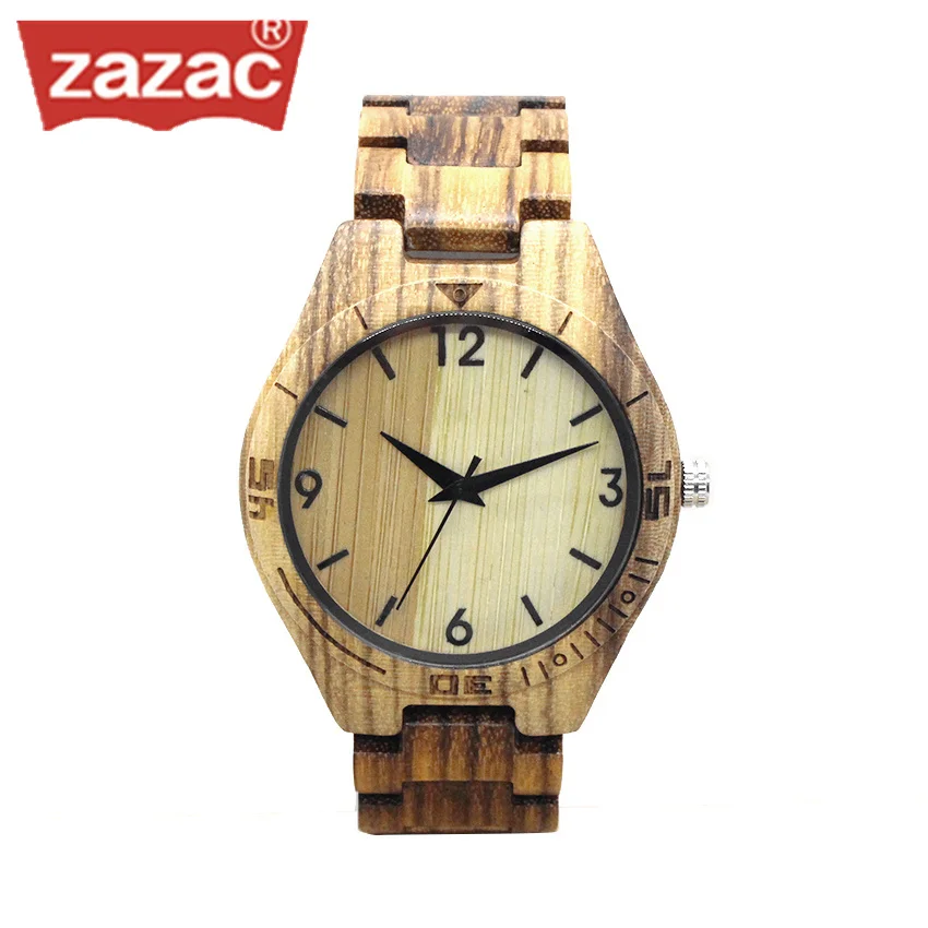 

2017 ZAZAC Full Bamboo Wood Watches Fashion Bamboo Clock Wooden Wristwatches Men Luxury Watch relogio masculino de luxo
