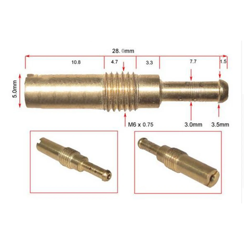 12 Pcs Motorcycle Carburetor Slow/Pilot Jet Needle Set For PWK Keihin OKO CVK KOSO Stage-6 Polini Motorcycle Carb Etc 