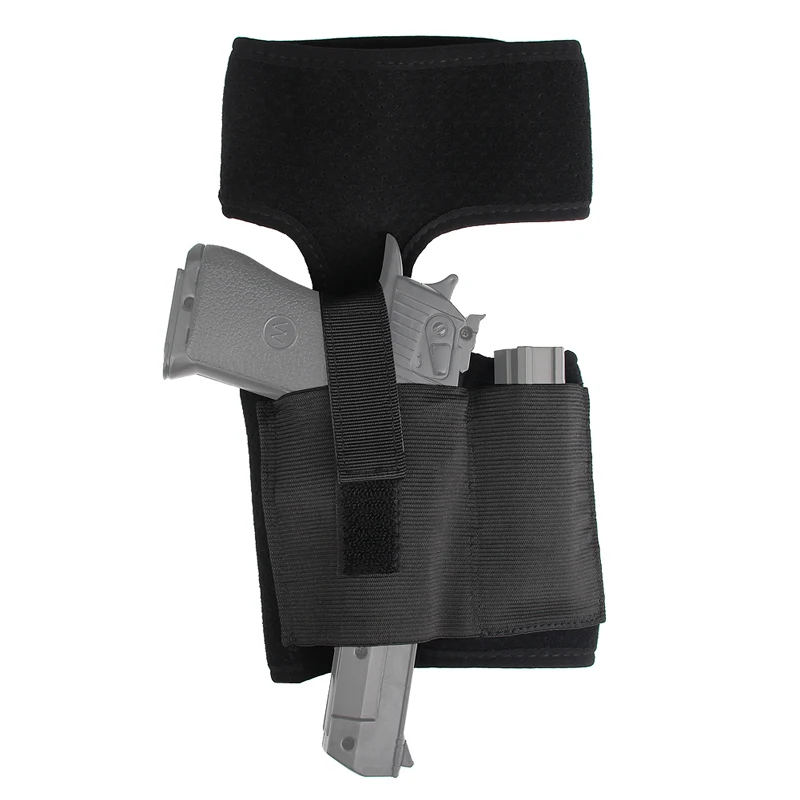 Concealed Ankle Leg Holster Foot Folding Stealth Gun Holster Breathable for Glock 17 19 22 23 Ruger Lcp Sig 9mm Gun Pistol RL31-0028 (11)