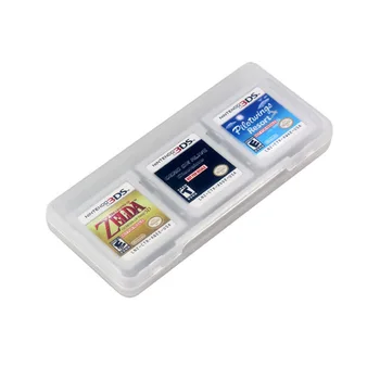 

TTKK Clear 6 in 1 Game Card Storage Case Cartridge Box Memory Card Holder Game Protect for Nintendo 3DS XL LL NDS DSi