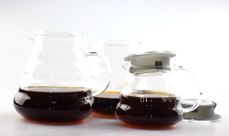 V60 капельного Limited 1 шт. Горячие Кофе Dripper Стиль сервер чайник 300 мл 600 мл 780 мл Чай горшок термостойкие Стекло укомплектованный Ciq