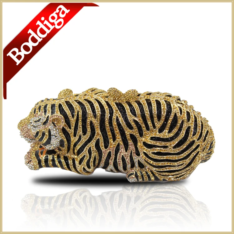 Tiger Crystal font b Clutch b font Bag Evening Bags font b Clutch b font Evening