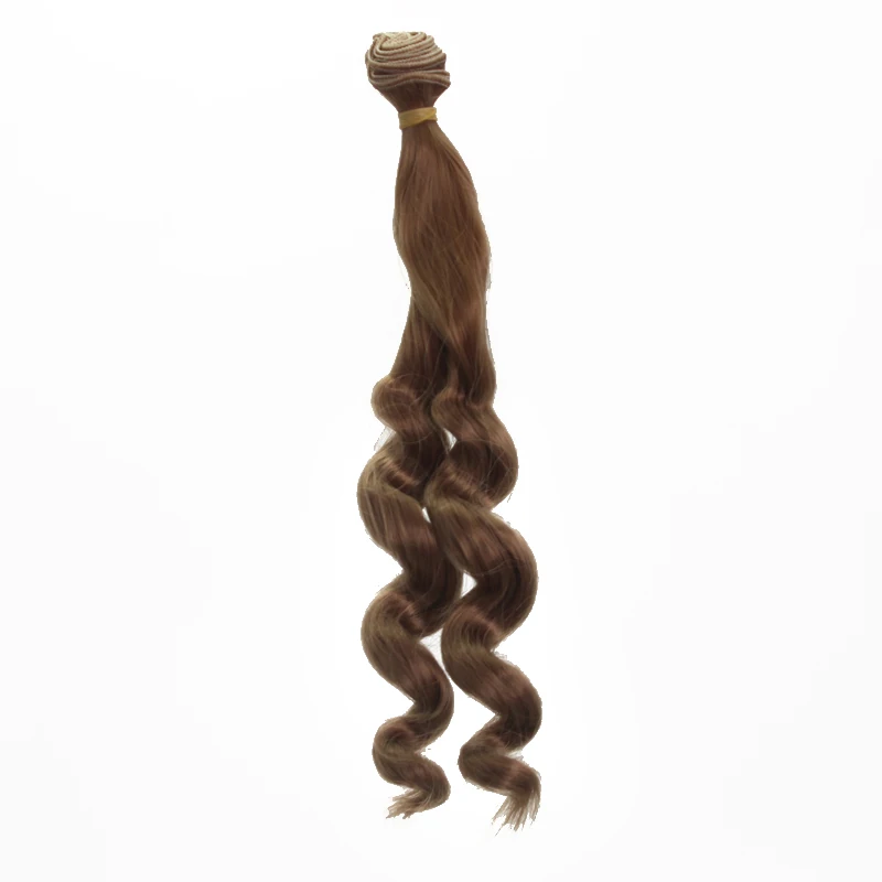 1pieces Extension Doll Wigs 25100cm Natural Color Curly Doll Hair for BJD SD Russian Handmade Baby Tress Doll Accessories (5)