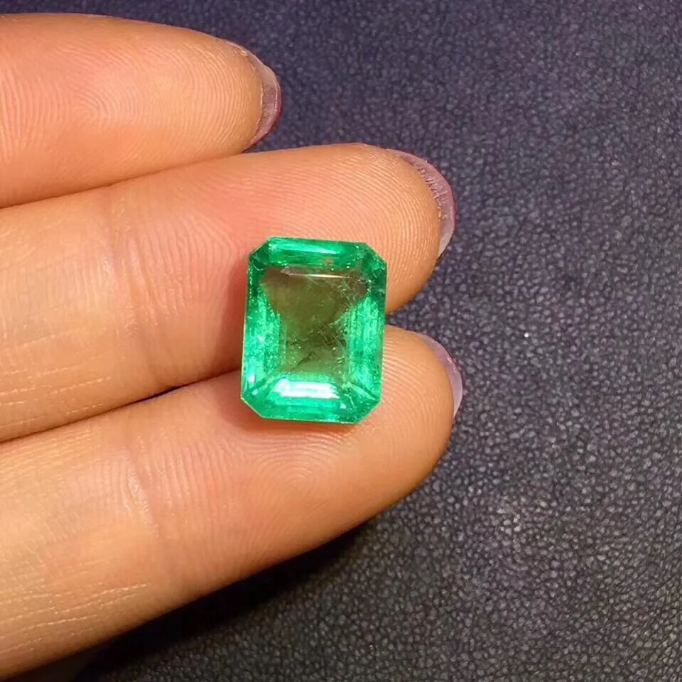 

Gemstone GIL Colombia Cert 5.68ct Green Natural Emerald Gemstones Loose Gemstones Loose Stone Gems