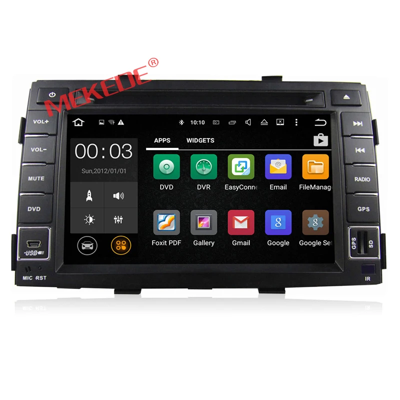 Flash Deal Free shipping 7inch  Android7.1 2G ARM  for KIA Sorento 2010 2011 2012 car audio radio player with gps navigator  dvd player 4