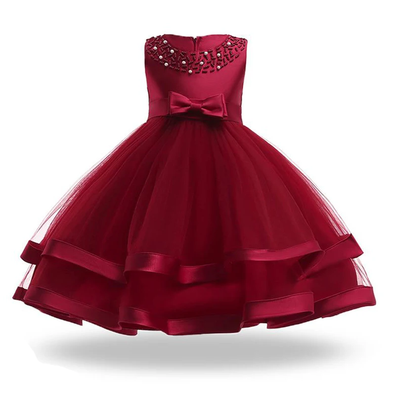 

Kids Girl Princess Tutu Dress for Girls Elegant Bridesmaid Wedding Evening Dress Vestidos for Baby Birthday Party Girls Costume