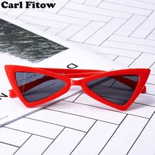 Сексуальные солнцезащитные очки кошачий глаз новые модные треугольные маленькие размеры Современные Ретро дизайнерские женские солнцезащитные очки оттенки для леди