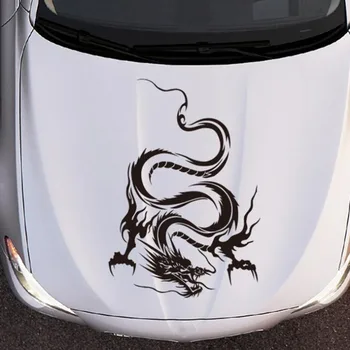 

Reflective Dragon Totem Pattern Car Decals Stickers For Engine Cover Personality Accessories Car Waterproof