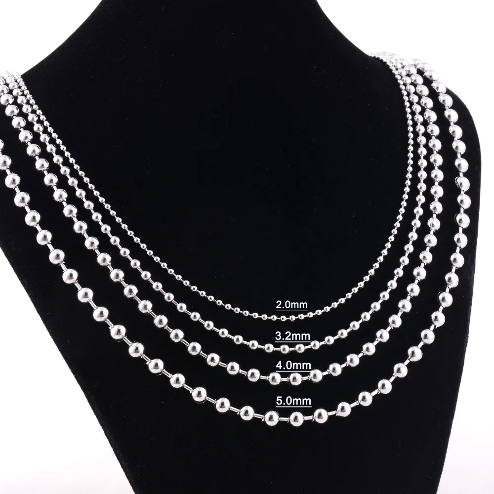 5mm Stainless Steel Round Ball Chain 