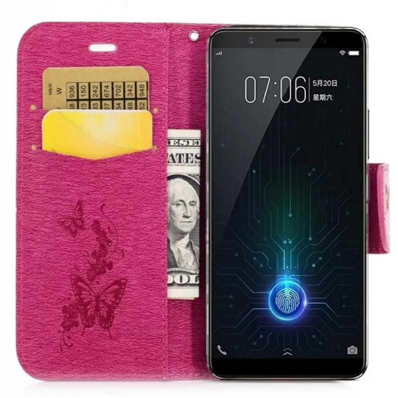 Кошелек чехол для Oukitel K4000 Pro искусственная кожа Магнитная Карточка с тиснением слоты и стенд держатель чехол с ремешком