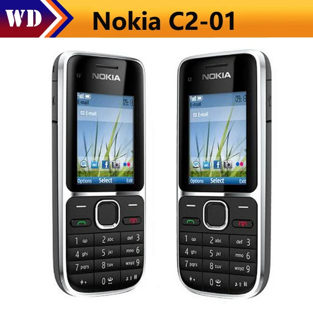 

C2-01 Original Unlocked Nokia C2-01 1020mAh 3.15MP 3G Support Russian Keyboard & Aracbic keyboard & Hebrew keyboard Cellphone