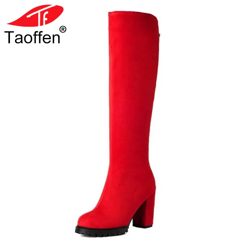 

Size 34-45 Women Stretch Slim Thigh High Heel Boots Ladies Sexy Fashion Over The Knee Boots Woman Square High Heel Shoes Botas