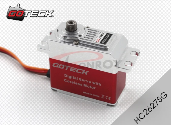 

Goteck HC2627S digital coreless High Speed Servo motor with high torque 26/29kg-cm in 6V/7.4V for Car model