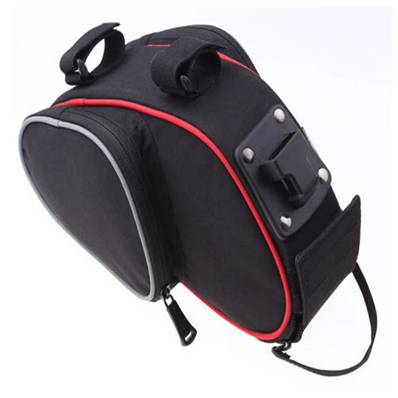

ROSWHEEL Bicycle Saddle Bag For Mountain Road Bike Rainproof Cycling Reflective Strap Back Seat Tail Bag