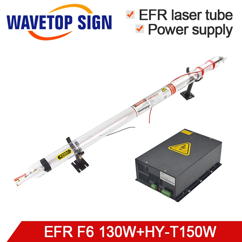 

EFR Laser Tube F6 130W + Laser Power Box HY-T150 130-150W or MYJG 150W CO2 Laser Tube use for Laser Engraving & Cutting Machine