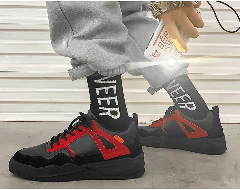 Men's Vulcanize Shoes Trainers Sneakers Dad Shoes Men Winter Black High Platform Chunky Sneakers Men Luxury Shoe Mesh Footwear  (4)