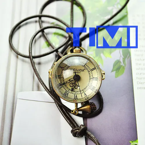 Хороший подарок xmas See Through Бронзовый карманные часы bell новых