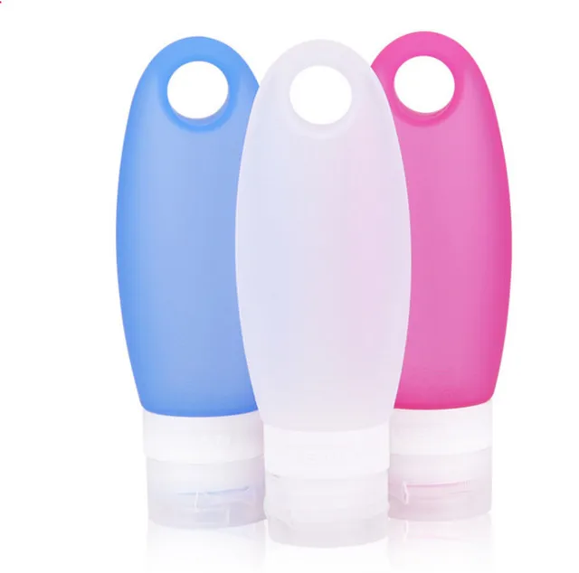 Silicone Travel Bottles 98ml 3 Pack TSA Airline Carry On Approved