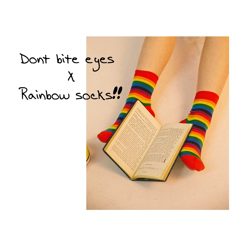 Шикарная уличная одежда женские милые хлопковые полосатые радужные носки. Повседневные женские короткие носки Harajuku цветные носки трикотажные носки чулочно-носочные изделия