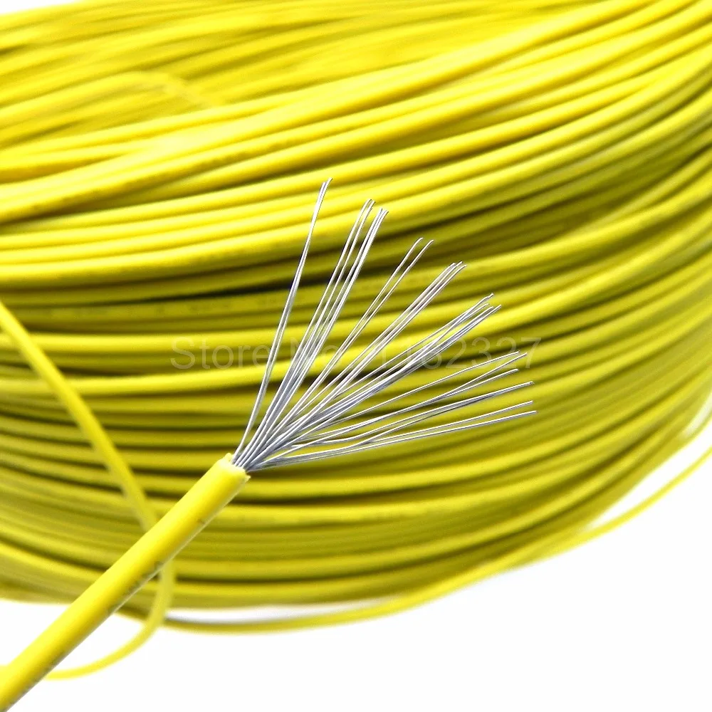 PVC Insulated tinned copper electronic wire yellow 5