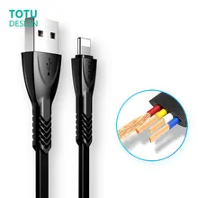 TOTU кабель для мобильного телефона USB кабель для iPhone X 8 7 6 быстрая зарядка зарядное устройство Micro Usb линия USB кабель
