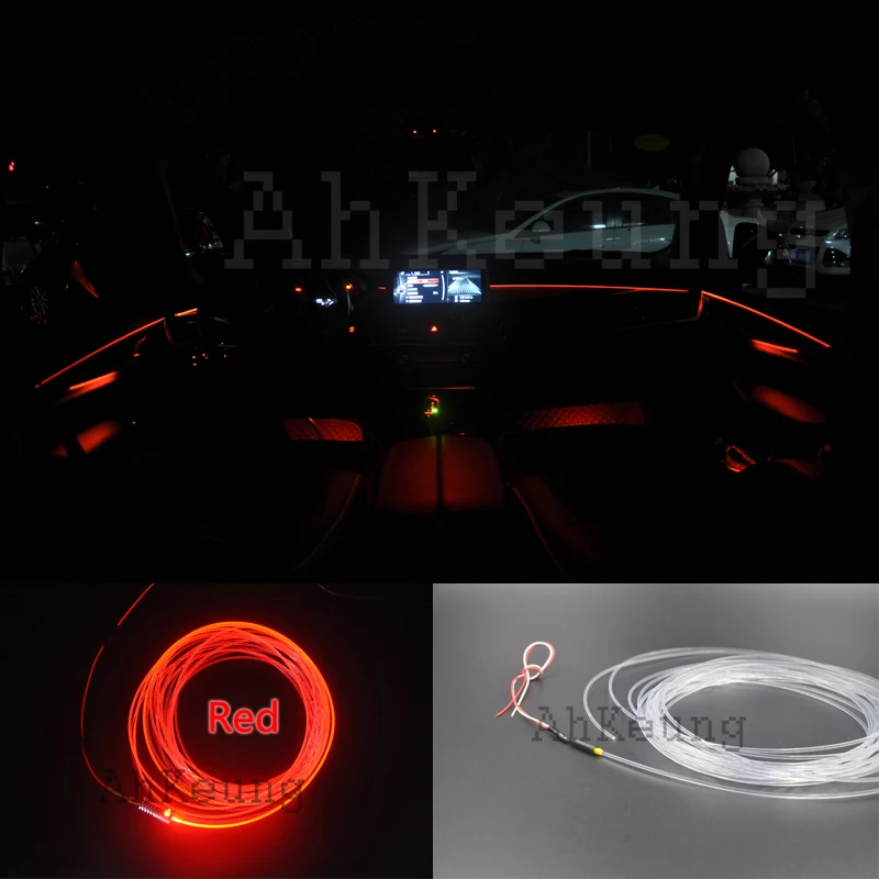 

For Renault Clio / Lutecia Car Interior Ambient Light Panel illumination For Car Inside Tuning Cool Strip Light Optic Fiber Band