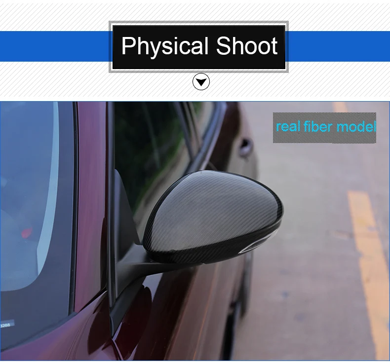 QHCP углеродное волокно автомобиля снаружи крыло зеркало отделка зеркало заднего вида крышка для Alfa Romeo Giulia Stelvio
