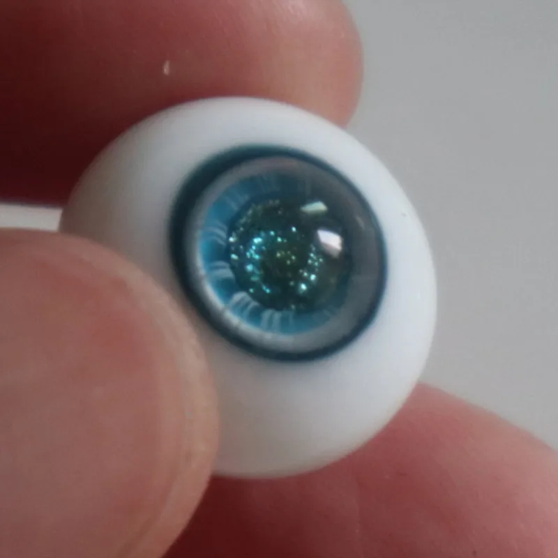 FlatBack GoodQuality thin light Brown Iris Glass 22MM BJD Eyes for Reborn BJD D