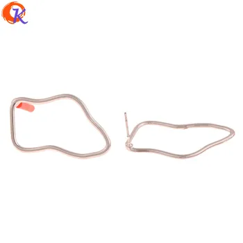 

Cordial Design 100Pcs 18*30MM Jewelry Accessories/Earrings Stud/Irregular Shape/Rhodium/DIY Making/Hand Made/Earring Findings