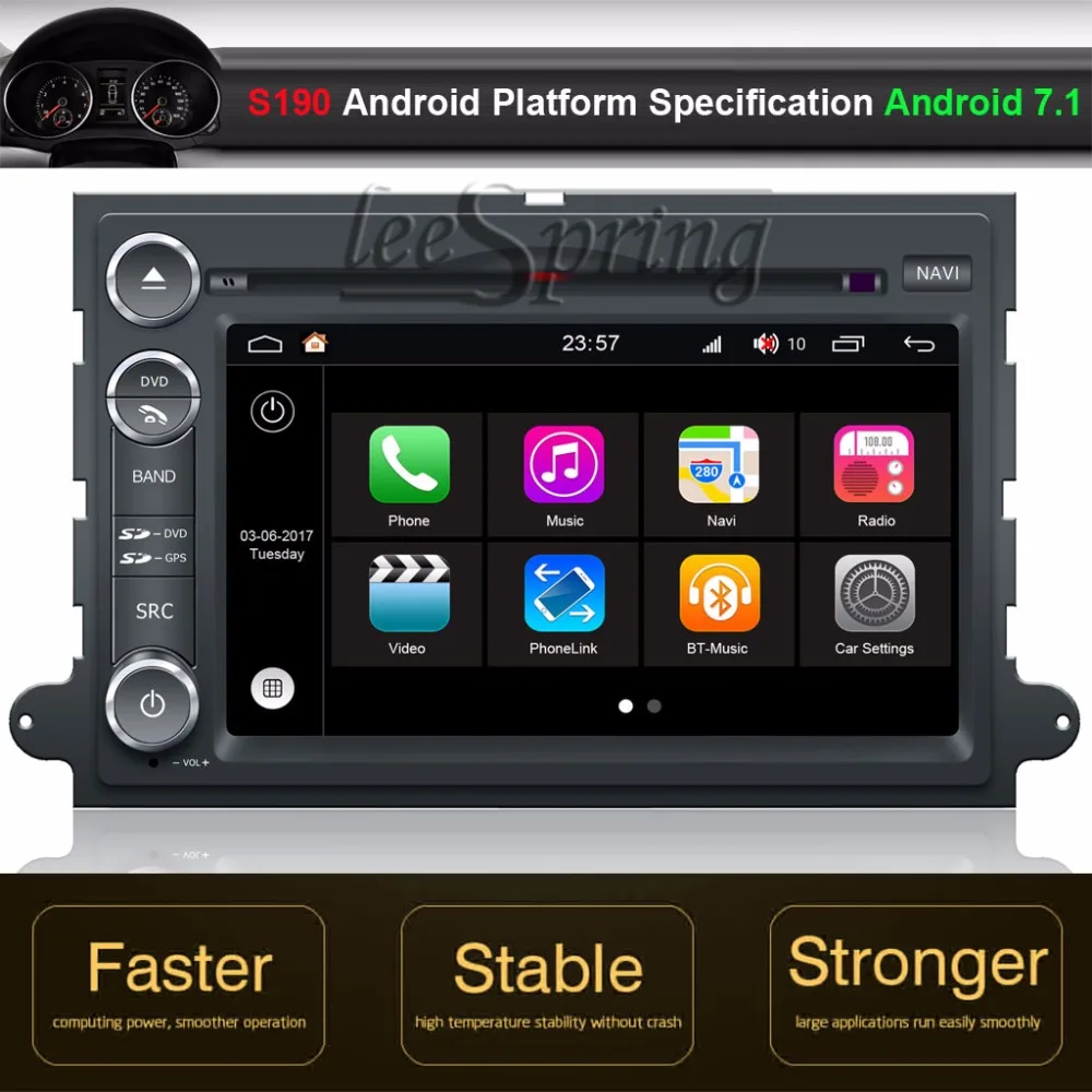 Android 7,1 автомобиль DVD gps плеер для Ford Explorer/Fusion