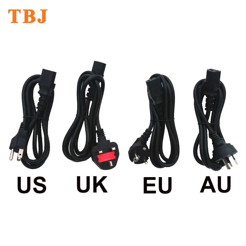 

1.5M 5FT AC Power Cord Cable EU US UK AU Australian American European Power Supply Cable
