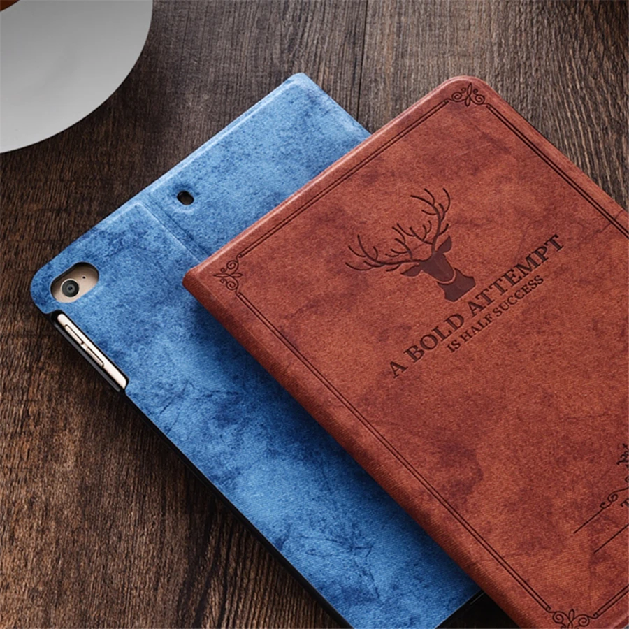 

For iPad pro 10.5 Case Full Protective Case for iPad 2018 2019 Retro Luxury Deer Shell for Apple i pad 10.5inch Full Cover Coque