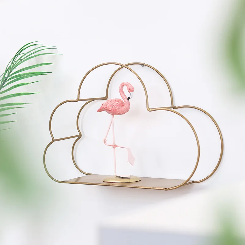 

2*Scandinavia Style Creative Cloud Design Shelf Potted Ornament Storage Holder Rack Shelves For Home Living Room Wall Decoration