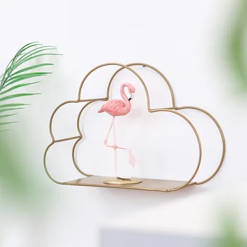

2*Scandinavia Style Creative Cloud Design Shelf Potted Ornament Storage Holder Rack Shelves For Home Living Room Wall Decoration