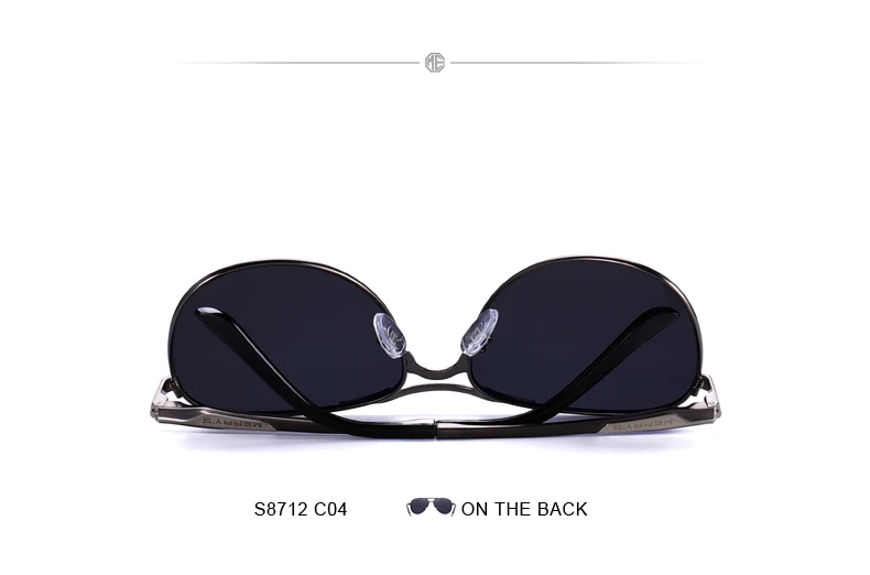 Веселый Дизайн Для мужчин Классические солнцезащитные очки-авиаторы HD поляризованные солнцезащитные очки для мужчин для вождения Роскошные оттенки UV400 защиты S8712