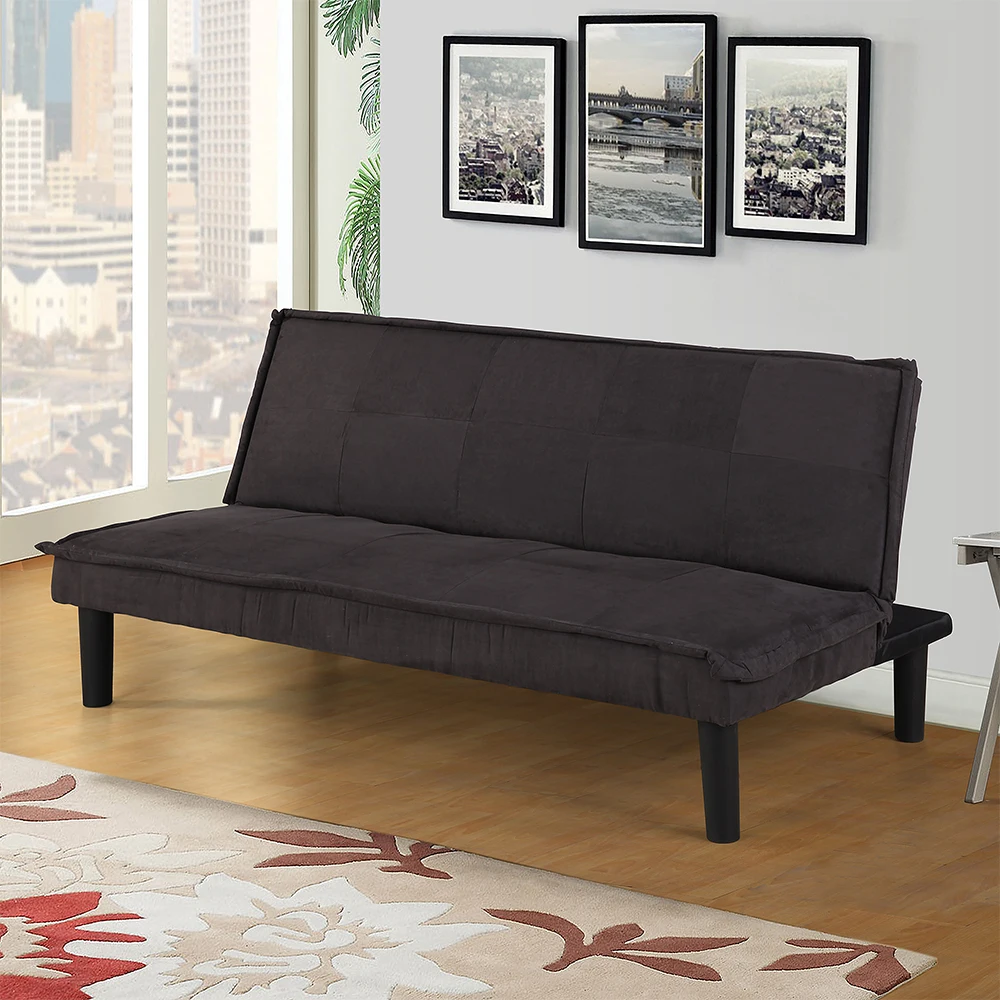 

Microfiber Futon Sofa Bed Recliner Couch Comfort Modern Style Foldable Sofa Bed Suitable For Home Apartment Studio