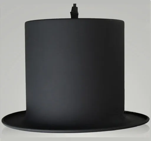 Modern Jazz Top Hat Pendant Lamp Dining Room Jeeves / Wooster Pendant Lights Outside Black Inner Golden Ac110v 220v LED Lighting